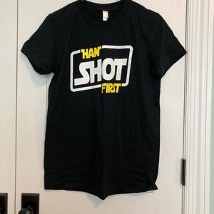 Star Wars "Han Shot First"  t-shirt, Large (kids size)